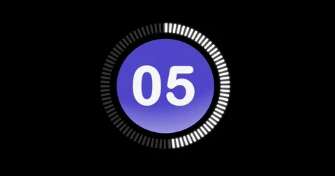 10 seconds countdown with glow effect  stock footage video 動画素材 281308966