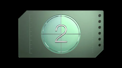 10 seconds countdown leader Stock Footage 33694227