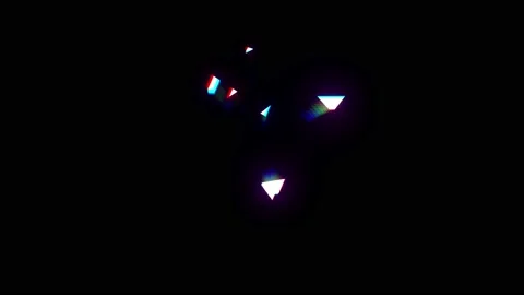 10 seconds Countdown Timer from 10 to 0 with glitchy refractions Video stock 170880355