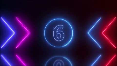 10 seconds countdown timer animation Stock Footage 219375766