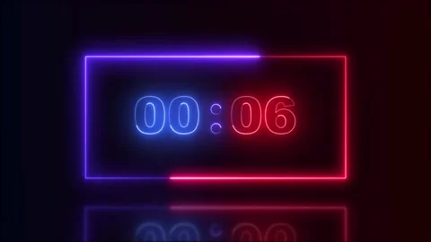10 seconds countdown timer animation Video stock 232550269