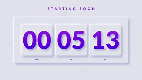 10 Seconds Countdown Timer Stock Footage 312383607