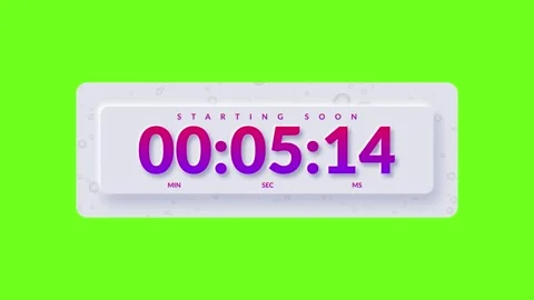 10 Seconds Countdown Timer Stock Footage 312383612