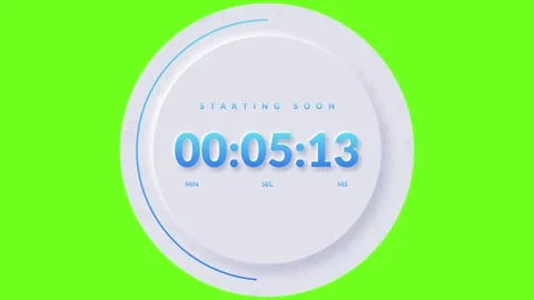 10 Seconds Countdown Timer Stock Footage 312383615