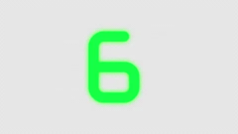 10 seconds countdown timer with glitch effect in green neon color. Stock Footage 279725084