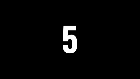 10 seconds countdown timer moving from front to back on black background. Stock Footage 311262357