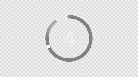 10 seconds Countdown timer with progress circle for ten seconds Stock Footage 321531060