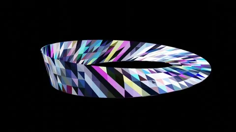 10 seconds seamless rotating mobius strip Stockbeeldmateriaal 333514858