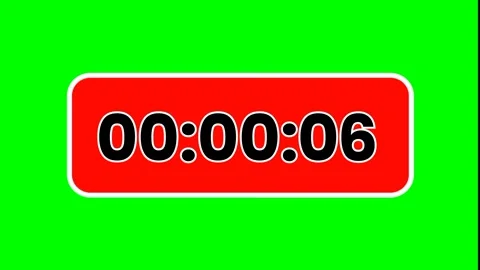 10 seconds timer green screen video Stock Footage 322913617