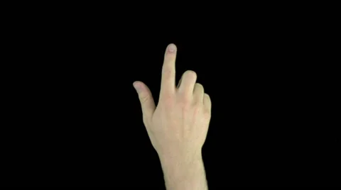 10 Single Hand Pre-keyed Touch-screen Gestures Vídeo Stock 42658394
