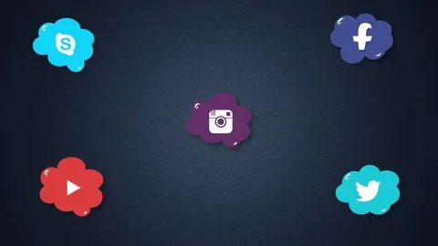 10 animated social icons free download after effects project