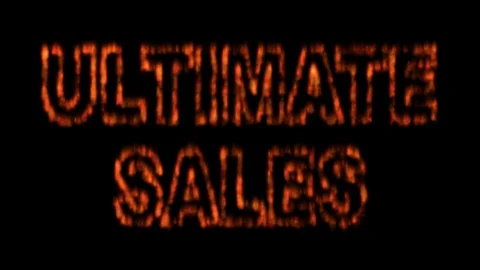 10 Text Animation Written with Fire Ultimate Sales Vidéo 129333087