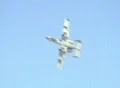 A-10 Thunderbolt does 4-point roll Footage