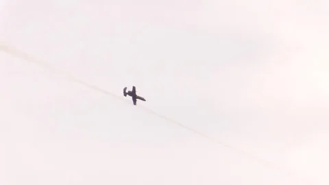 A-10 Thunderbolt firing rocket during Close Air Support Training Stock Footage 83645877