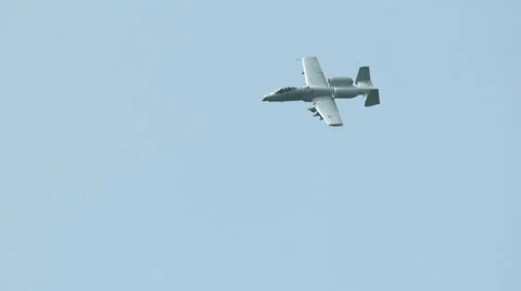 A-10 Thunderbolt II recorded in Slow Motion 库存影片 58684389