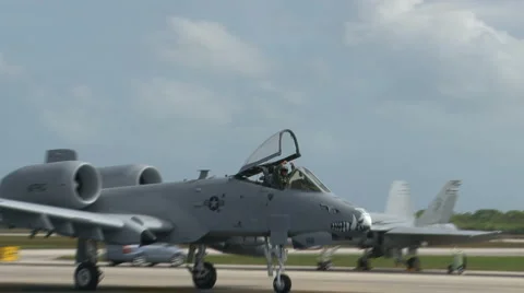 A-10 Thunderbolt Pilot Stock Footage 6895743