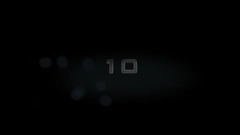 10 title metal text on black alpha channel background Stock Footage 295813727