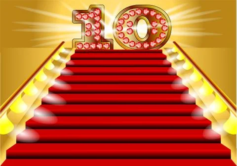 10 years Stock Illustration