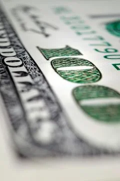 $100 bills Foto stock