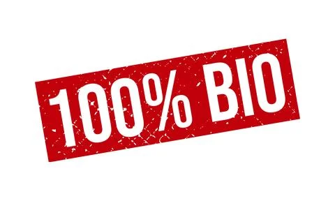 100% Bio Rubber Stamp. 100% Bio Grunge Stamp Seal Vector Illustration  Vector Stock Illustration