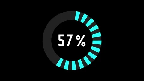 100% charging or energy ring. Holographic charging feature. Stock Footage 341325550