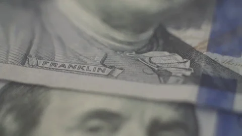100 Dollar Bill closeup Vidéo 90964032