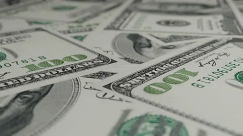 100 dollar bills background. Many banknotes. Finance. Stock Footage 171585810