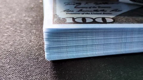 100-dollar bills. Stock Footage 315859482