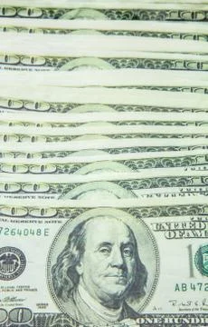 100 dollar bills Stock Photos