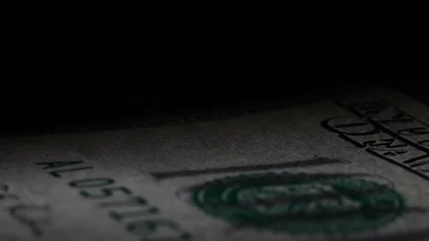 100 dollar, sliding move, soft light Stock Footage 230489250