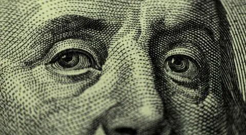 100 Dollars Macro Stock Photos
