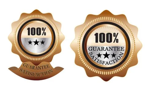 100 guarantee bronze Stock Illustration