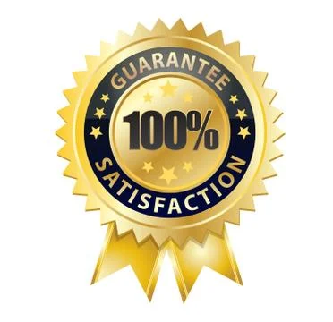 100 guarantee Stock Illustration
