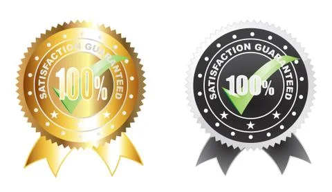 100 guaranteed with checklist Stock Illustration