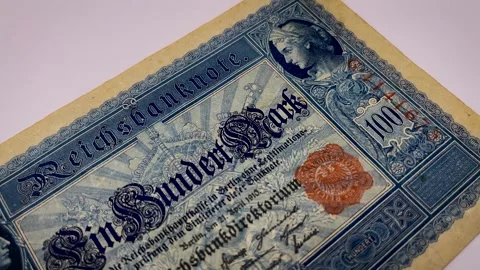 100 mark germany 1910 Stock Footage 295146202