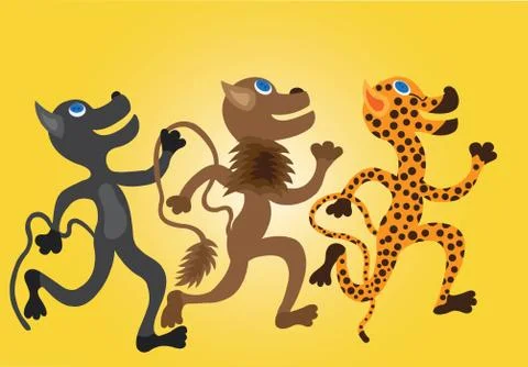 100 metres Dash Stock Illustration