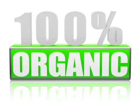 100% Organic Stock Illustration