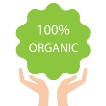 100 organic vector logo design. Stock Illustration
