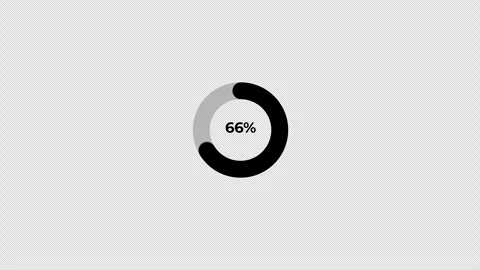100 Percent Circular Pie Chart Animation Stock Footage 339366517