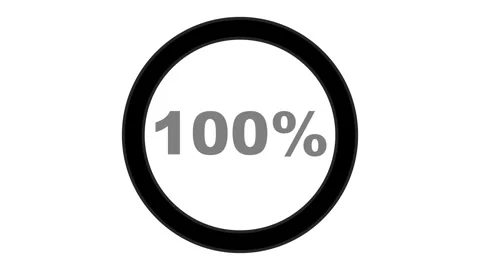 A 100 percent loading circle	 Stock Footage 326705549