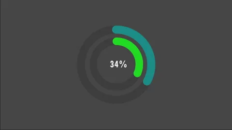 100 percent pie chart. Circle diagram business illustration. Видео 279707975