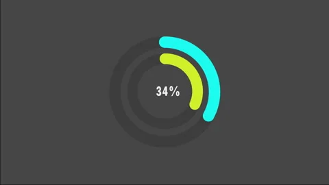 100 percent pie chart. Circle diagram business illustration. Видео 279707976
