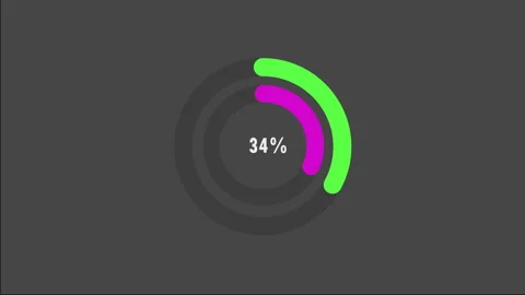 100 percent pie chart. Circle diagram business illustration. Видео 279708265