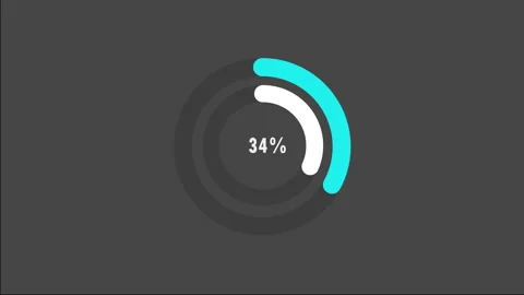100 percent pie chart. Circle diagram business illustration. Видео 279708306