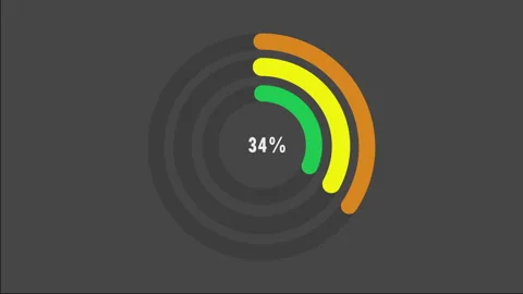 100 percent pie chart. Circle diagram business illustration. Видео 279709148