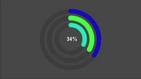100 percent pie chart. Circle diagram business illustration. Видео 279709171