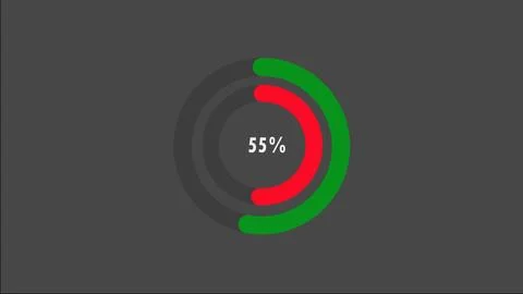 100 percent pie chart. Circle diagram business illustration. Illustrazione stock
