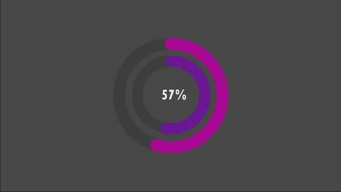 100 percent pie chart. Circle diagram business illustration. Illustrazione stock