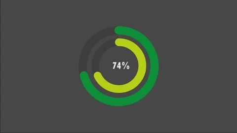 100 percent pie chart. Circle diagram business illustration. Illustrazione stock