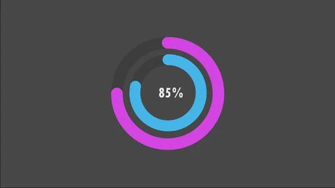 100 percent pie chart. Circle diagram business illustration. Illustrazione stock